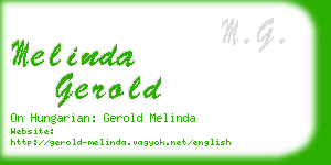 melinda gerold business card